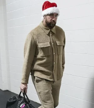 Travis Kelce Christmas Chiefs Game Jacket