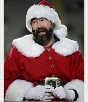 Santa Claus Jason Kelce Coat Red