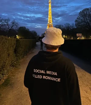 Social Media Killed Romance Hoodie Black