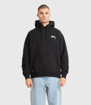 Fuzzy Stussy Dice Fleece Hoodie Black