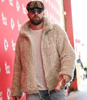 Travis Kelce MARNI Oat Shaggy Jacket